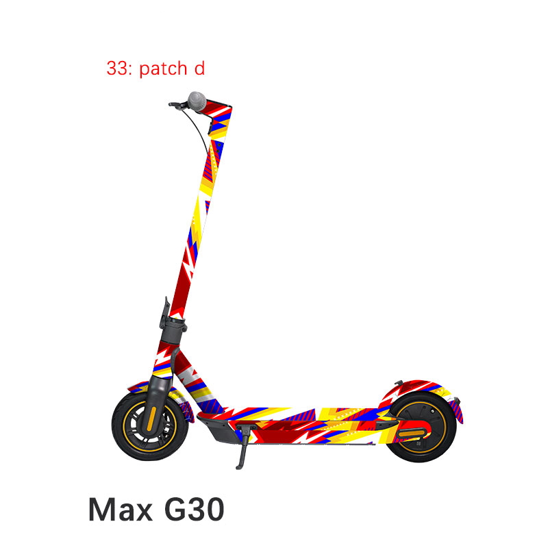 Für Ninebot MAX-G30 Elektroroller Pedalschutzaufkleber PVC Cover Dekorationen 